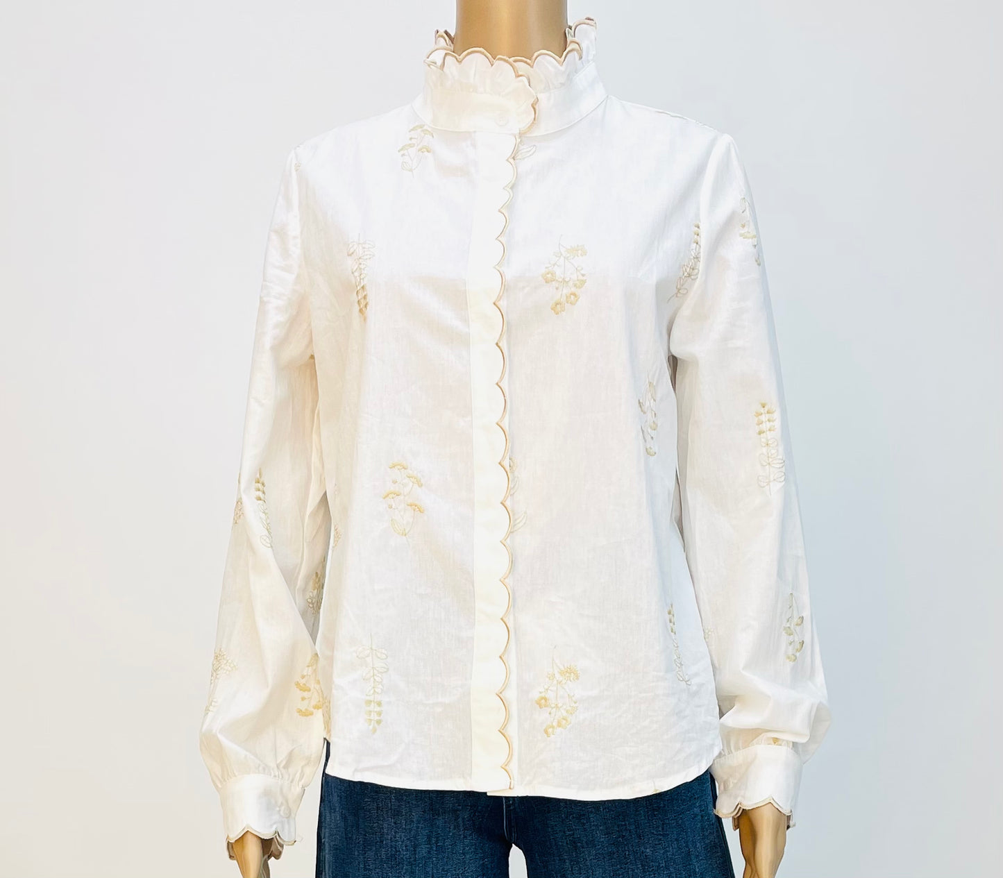 CAMISA BLANCA BORDADA
