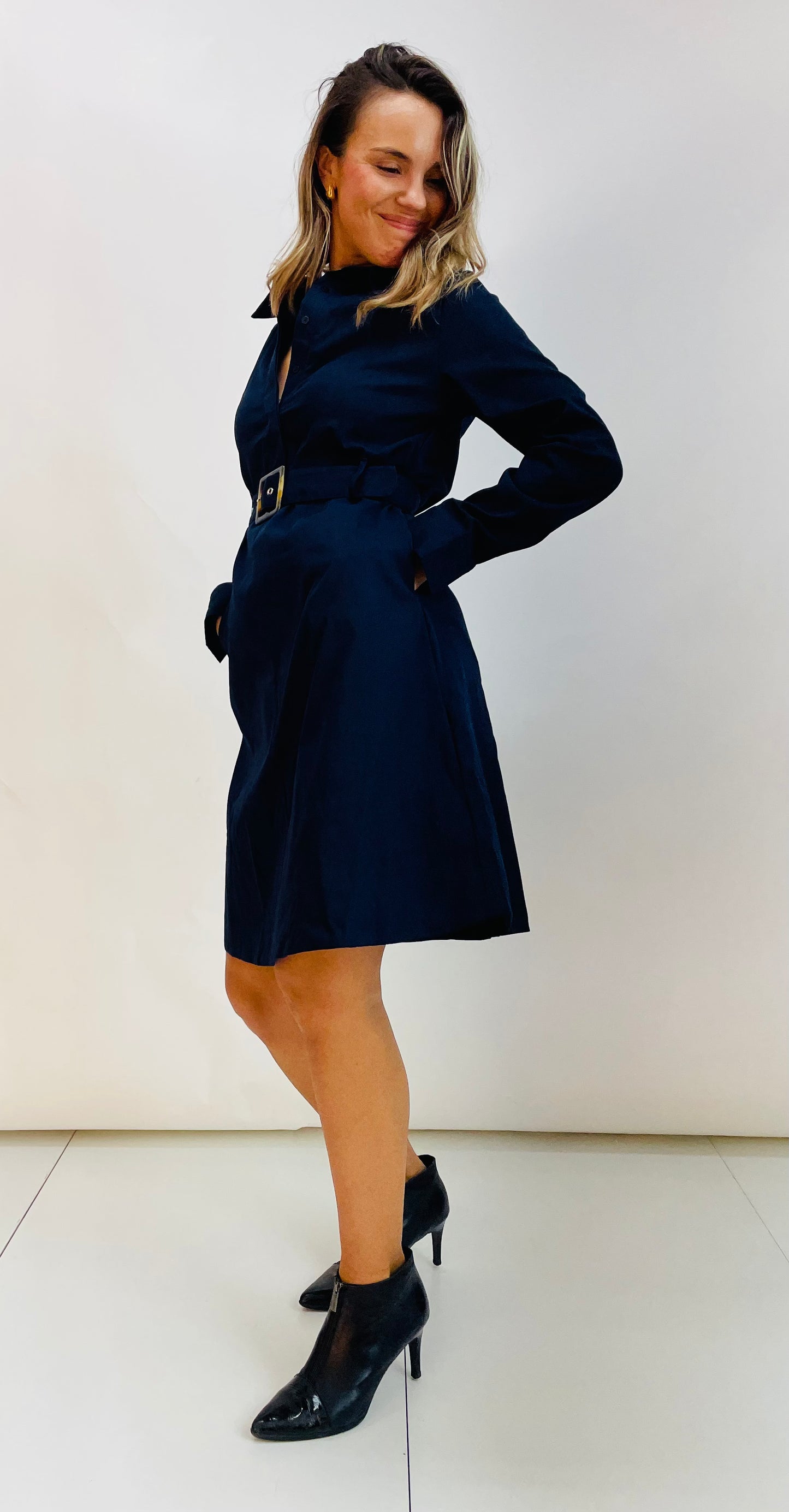 VESTIDO SEMI CAMISERO
