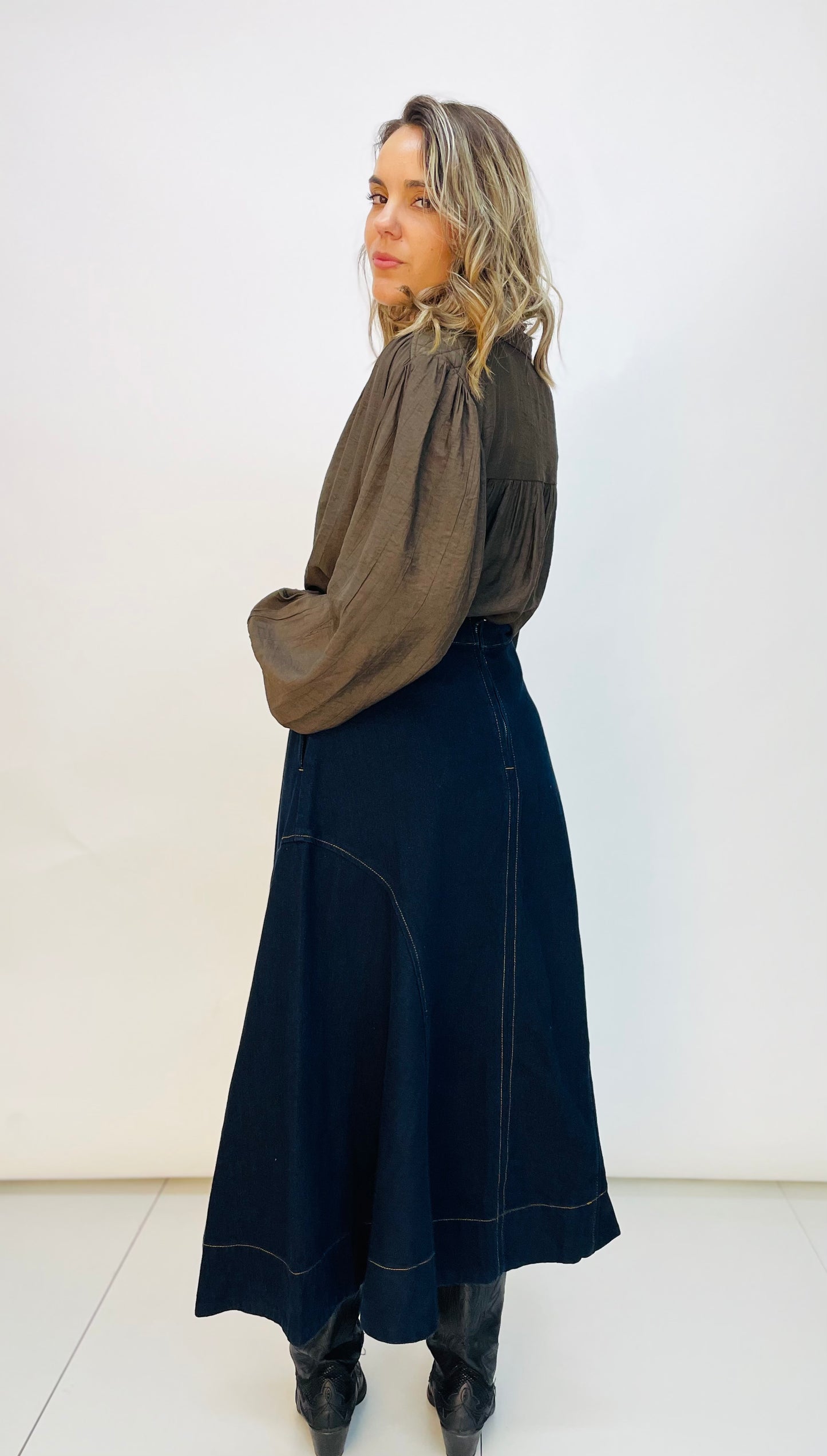 FALDA VAQUERA MIDI