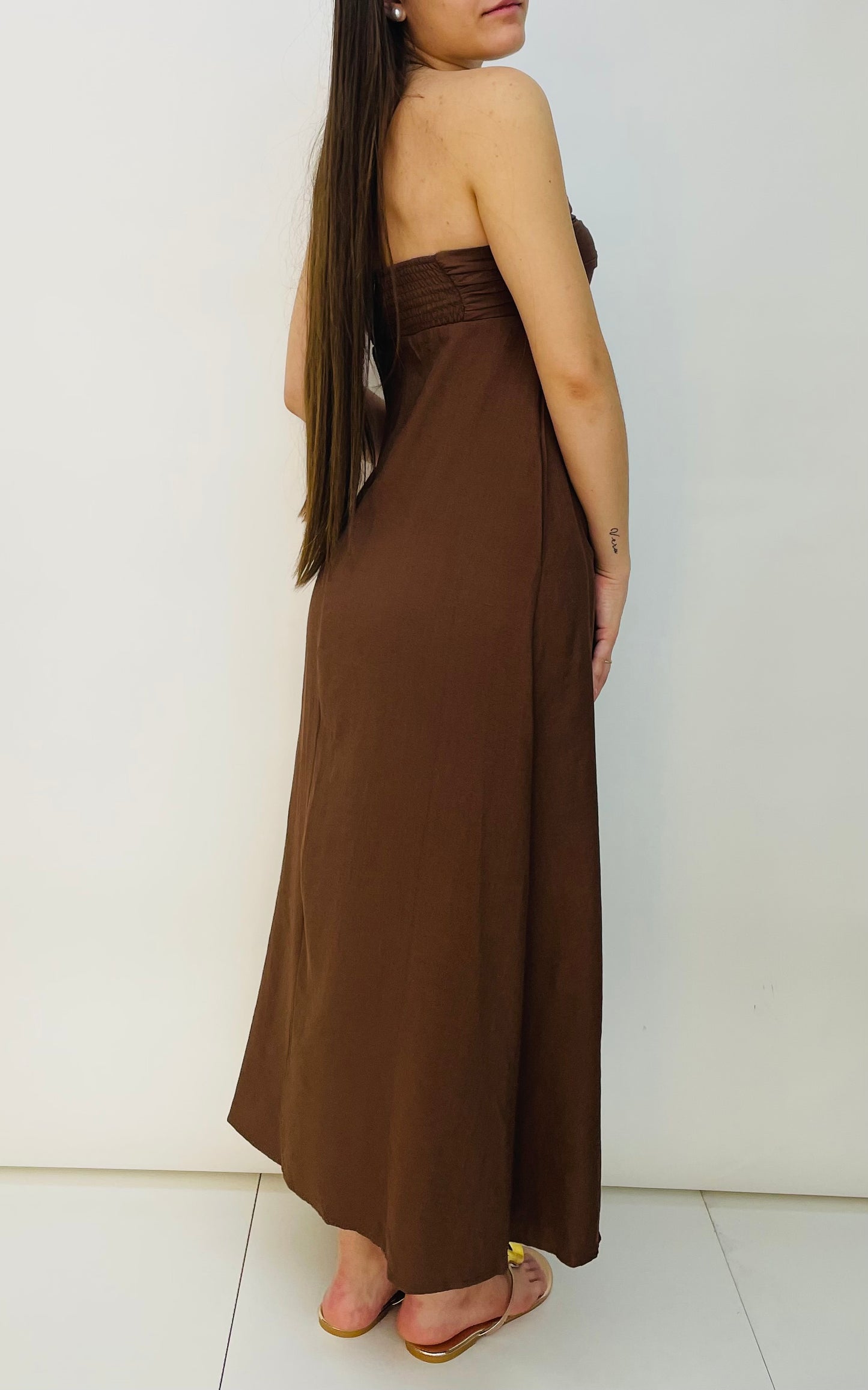 VESTIDO MARRON
