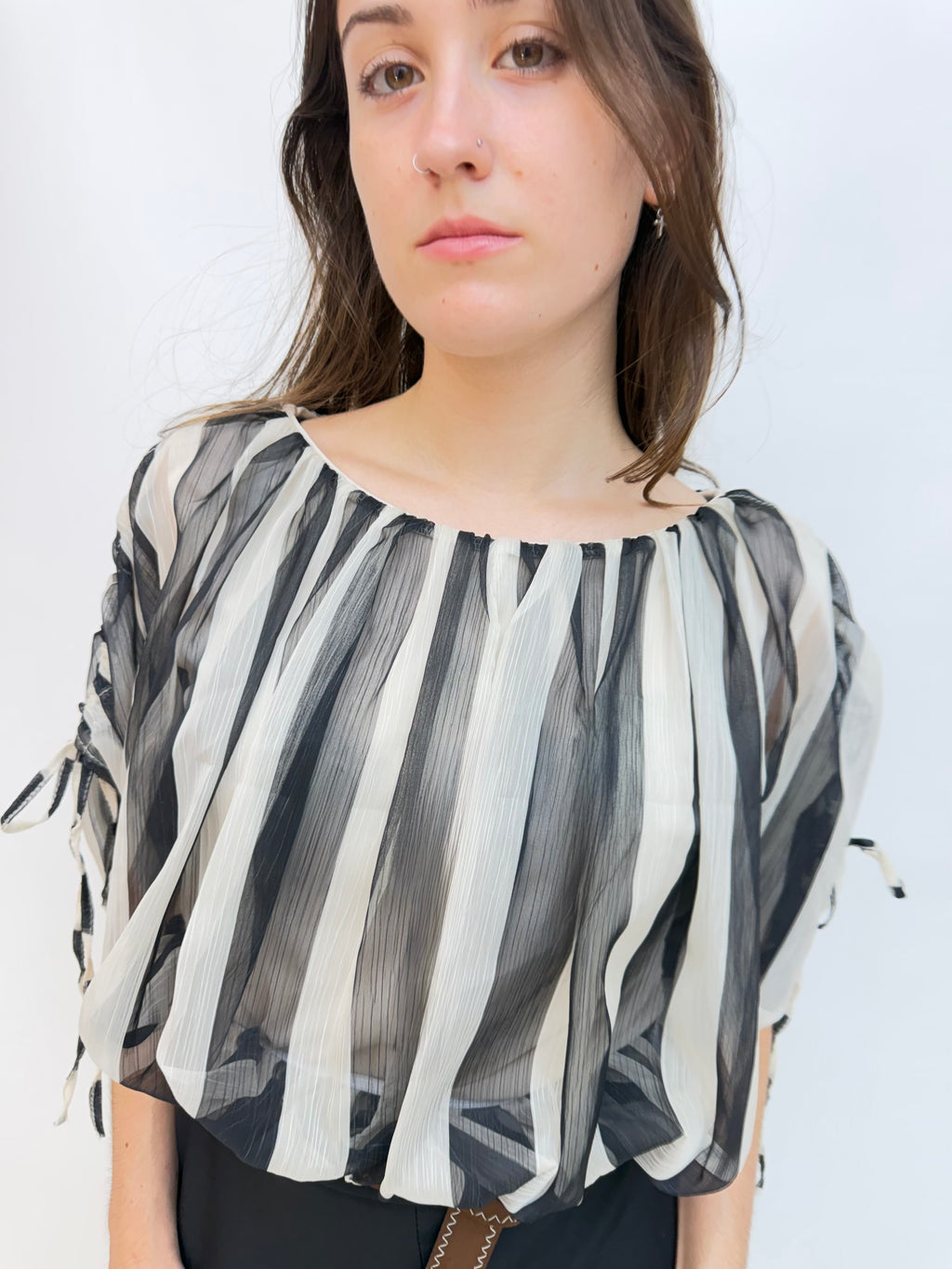 BLUSA GASA CROPPED