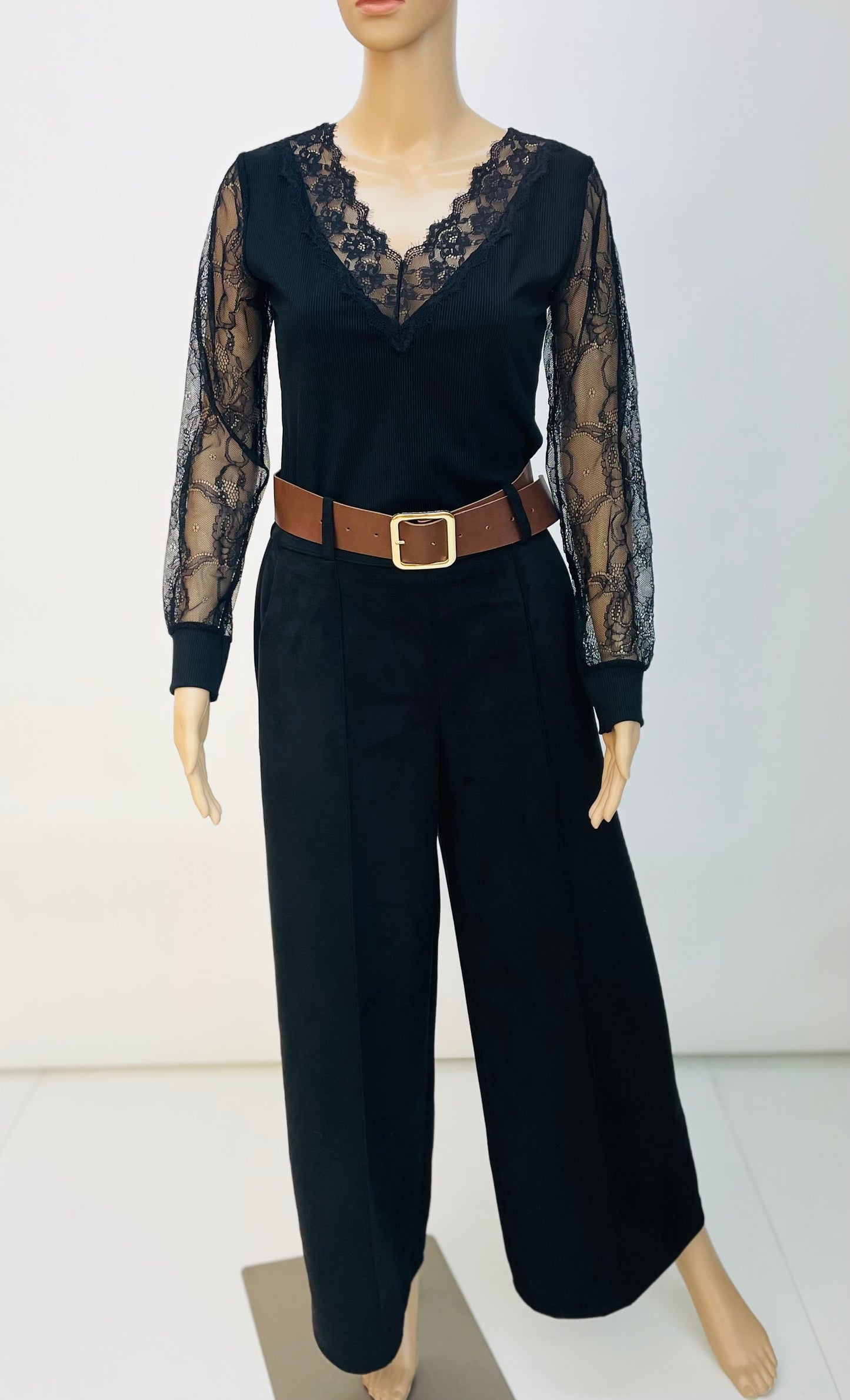 CAMISETA MANGA PUNTILLA