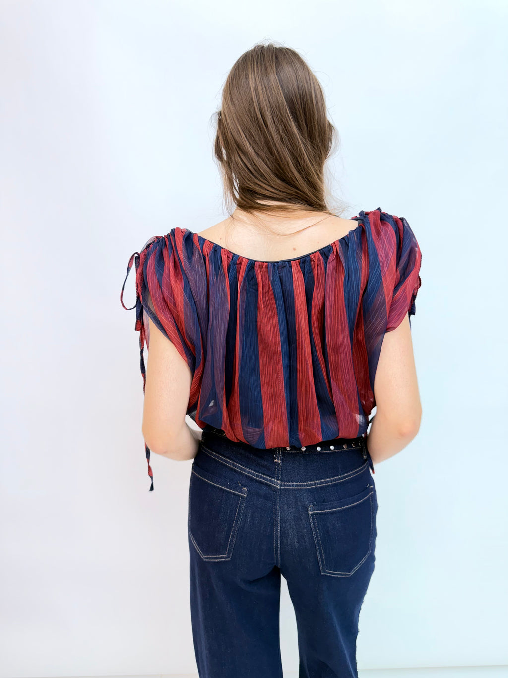 BLUSA GASA CROPPED