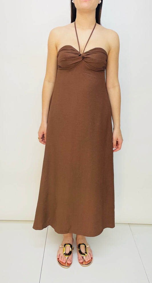 VESTIDO MARRON