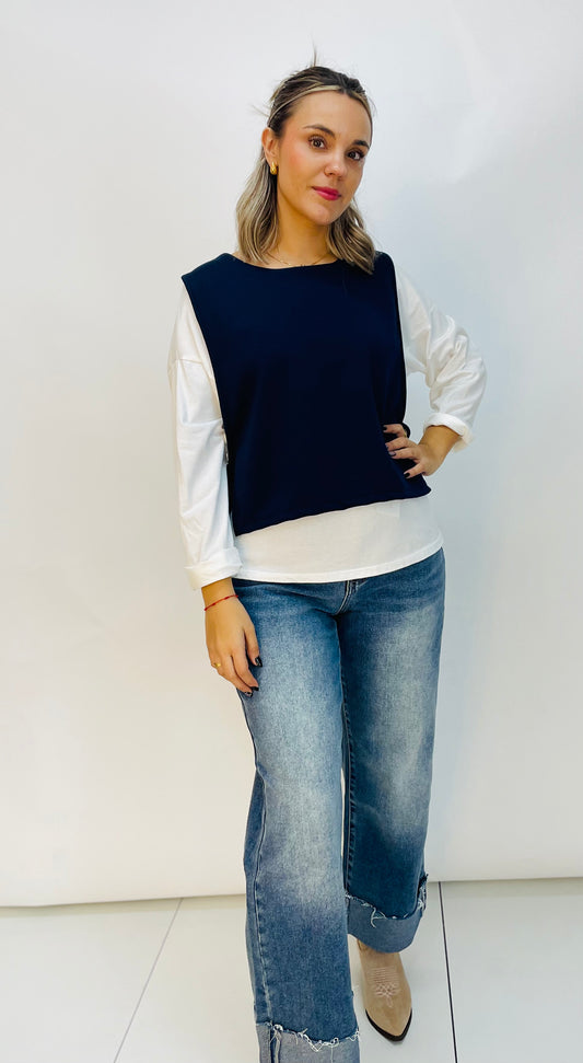 CAMISETA CON CHALECO