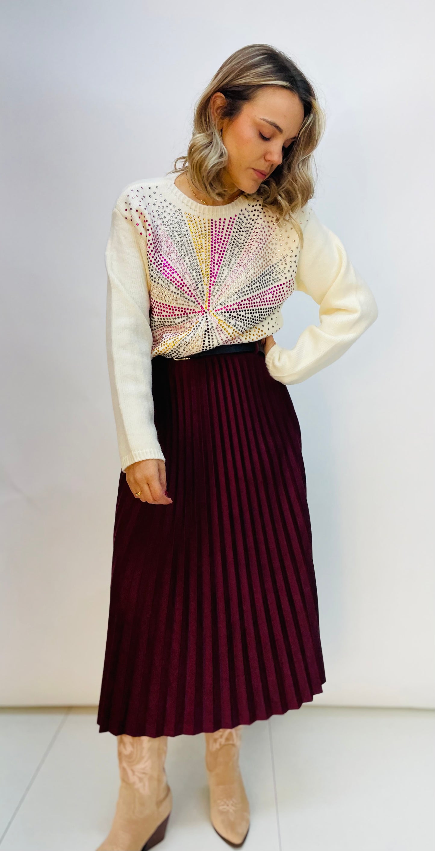 FALDA PLISADA ANTELINA