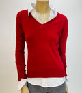 PULLOVER MIT V-AUSSCHNITT
