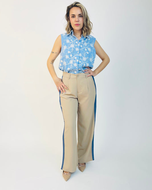 PANTALÓN RAYAS DENIM
